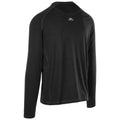 Black - Back - Trespass Mens Nate Base Layer Top