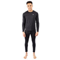 Black - Side - Trespass Mens Nate Base Layer Top