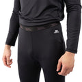 Black - Lifestyle - Trespass Mens Leon Base Layer Bottoms