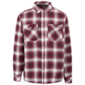 Merlot - Front - Trespass Mens Hallawood Checked Shirt