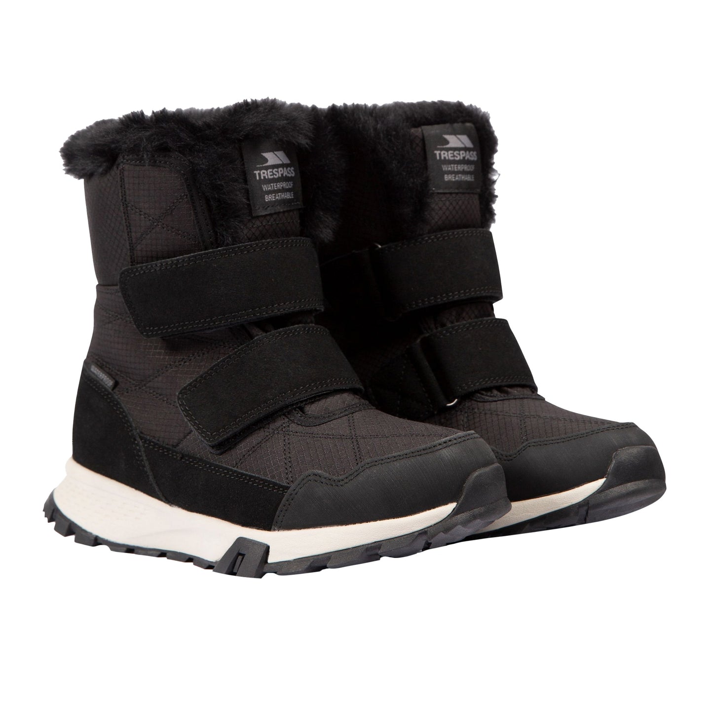 Black - Back - Trespass Womens-Ladies Eira Snow Boots
