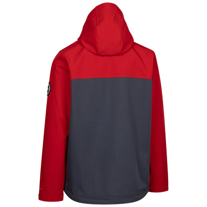 Red - Back - Trespass Mens Moyler DLX Soft Shell Jacket