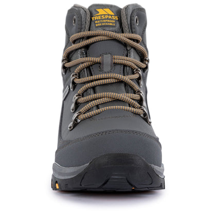 Grey - Close up - Trespass Childrens-Kids Corin Walking Boots
