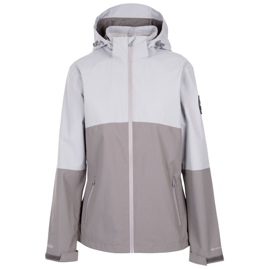 Platinum - Front - Trespass Womens-Ladies Quincy DLX Waterproof Jacket