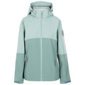 Teal Mist - Front - Trespass Womens-Ladies Quincy DLX Waterproof Jacket