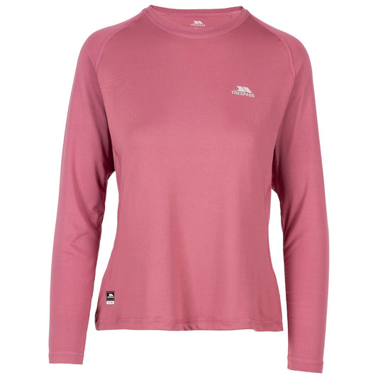Rose Blush - Front - Trespass Womens-Ladies Ivana Base Layer Top