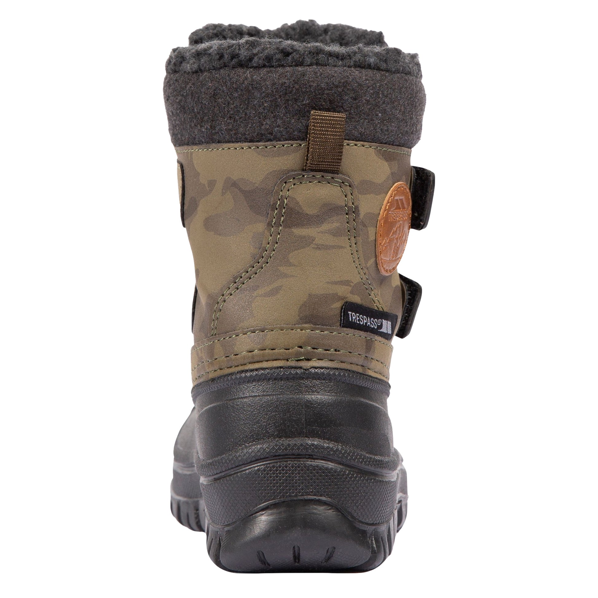 Green - Side - Trespass Toddler Alex Snow Boots