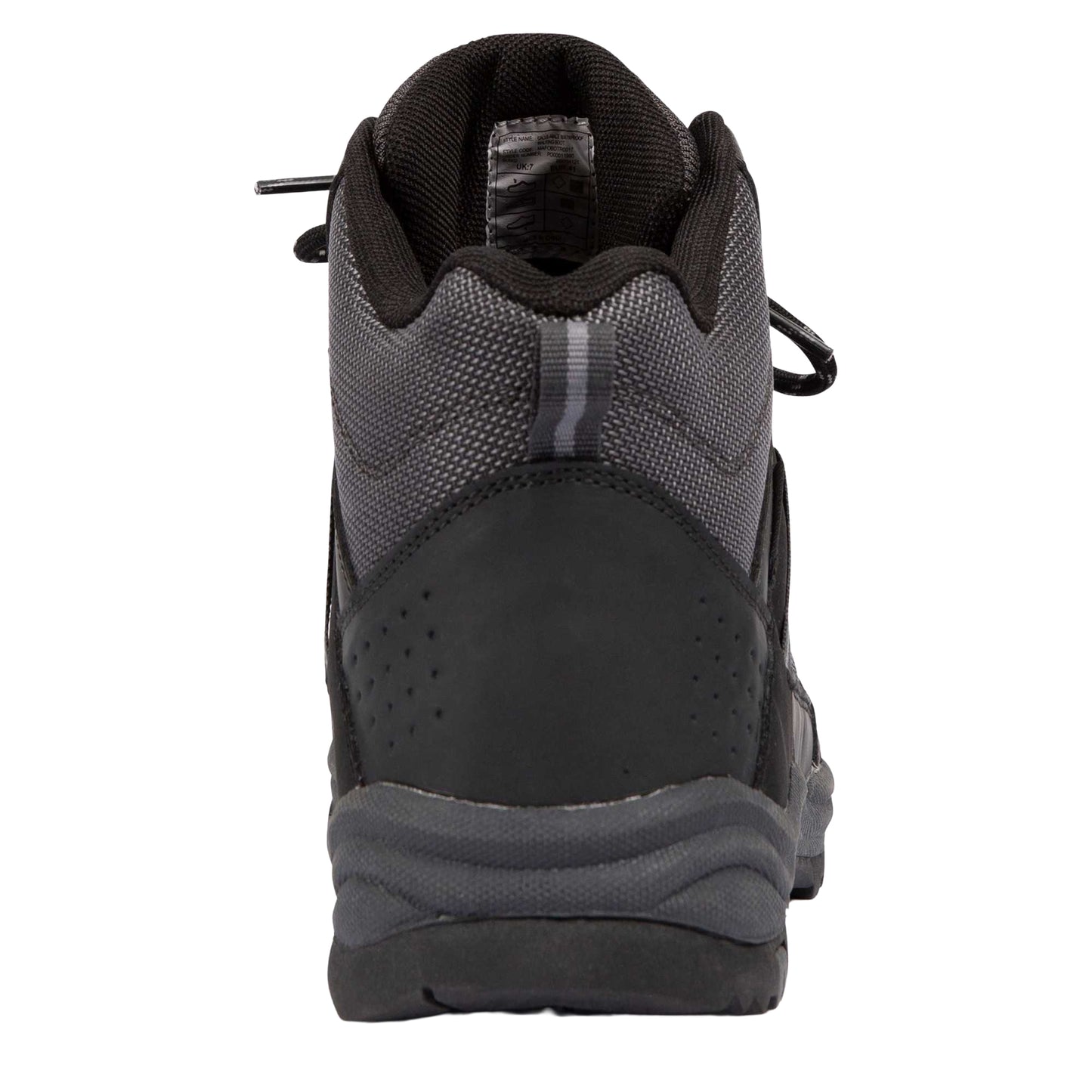 Grey - Back - Trespass Mens Calle Waterproof Walking Boots