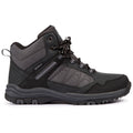 Grey - Side - Trespass Mens Calle Waterproof Walking Boots