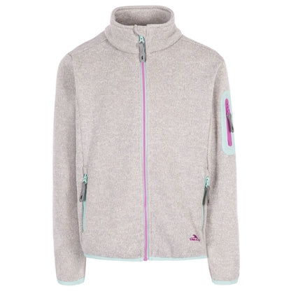 Pale Grey - Front - Trespass Childrens-Kids Whisk AT300 Fleece Jacket
