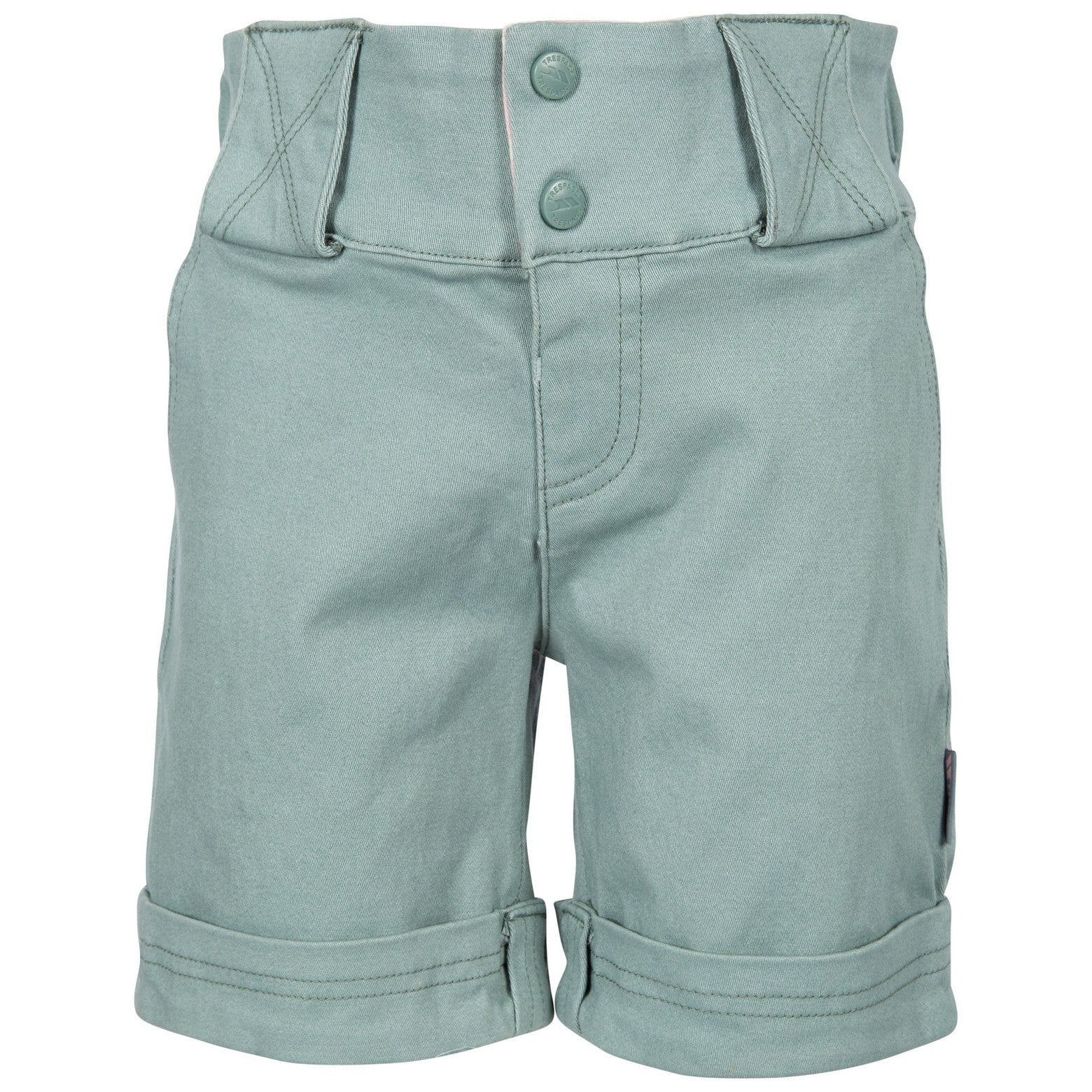 Teal Mist - Front - Trespass Girls Tangible Shorts