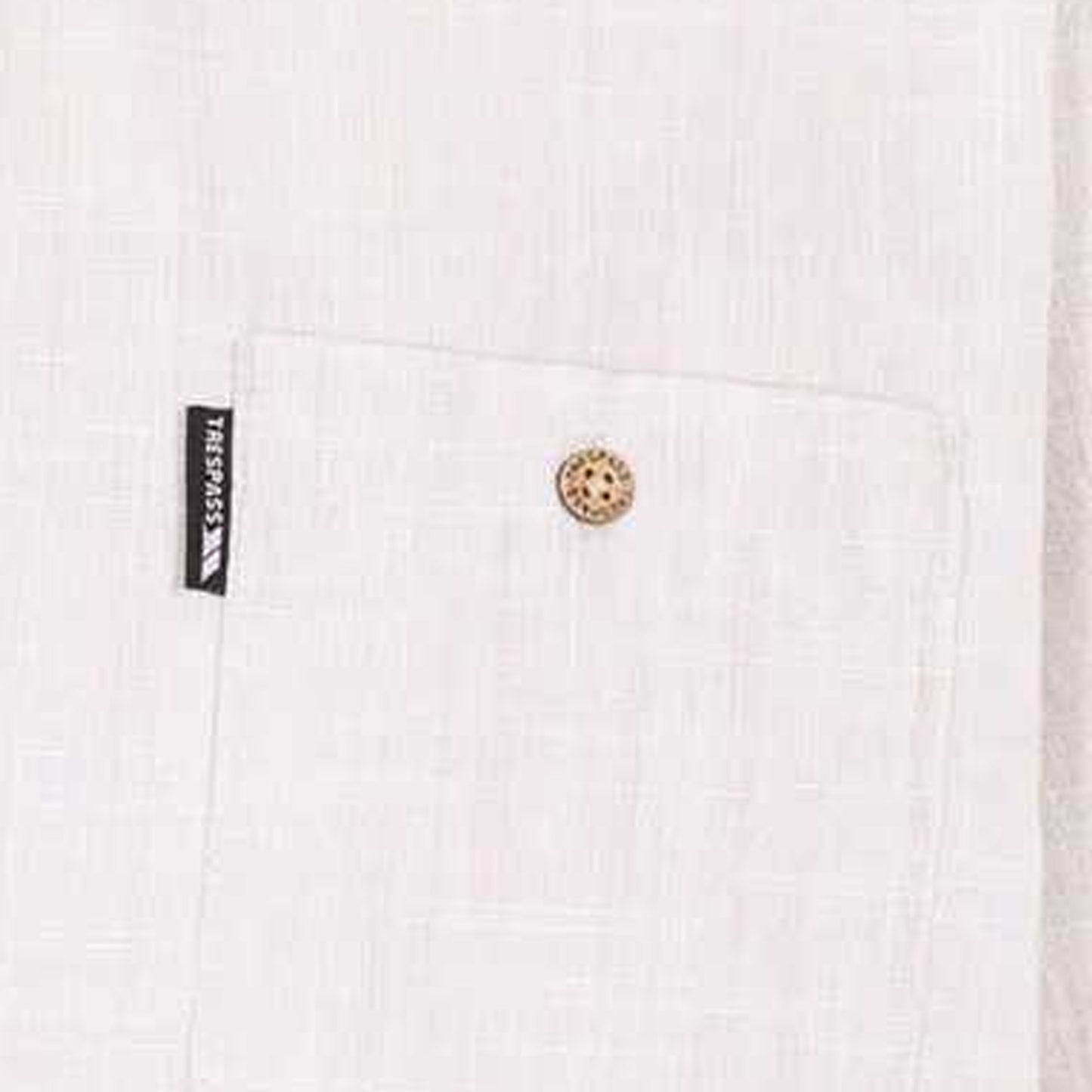 Oatmilk - Side - Trespass Mens Basham Woven Shirt