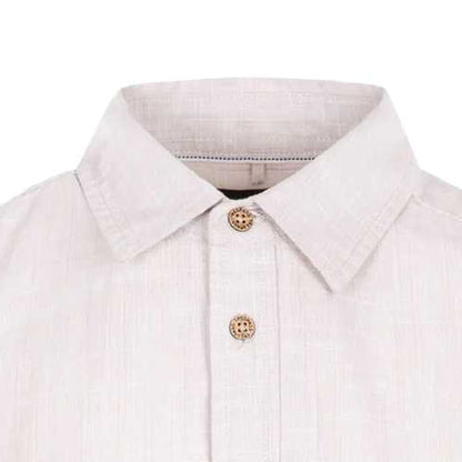 Oatmilk - Lifestyle - Trespass Mens Basham Woven Shirt