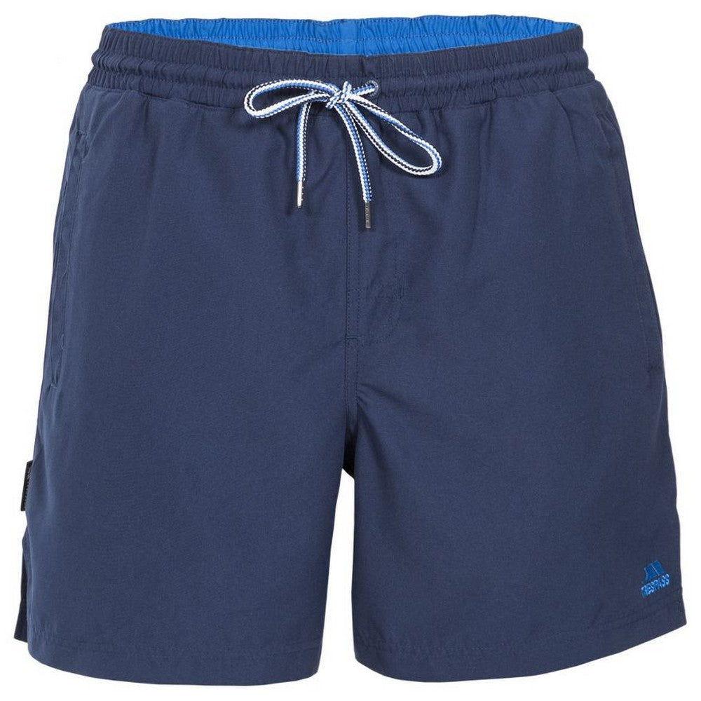 Navy - Front - Trespass Mens Granvin Swim Shorts