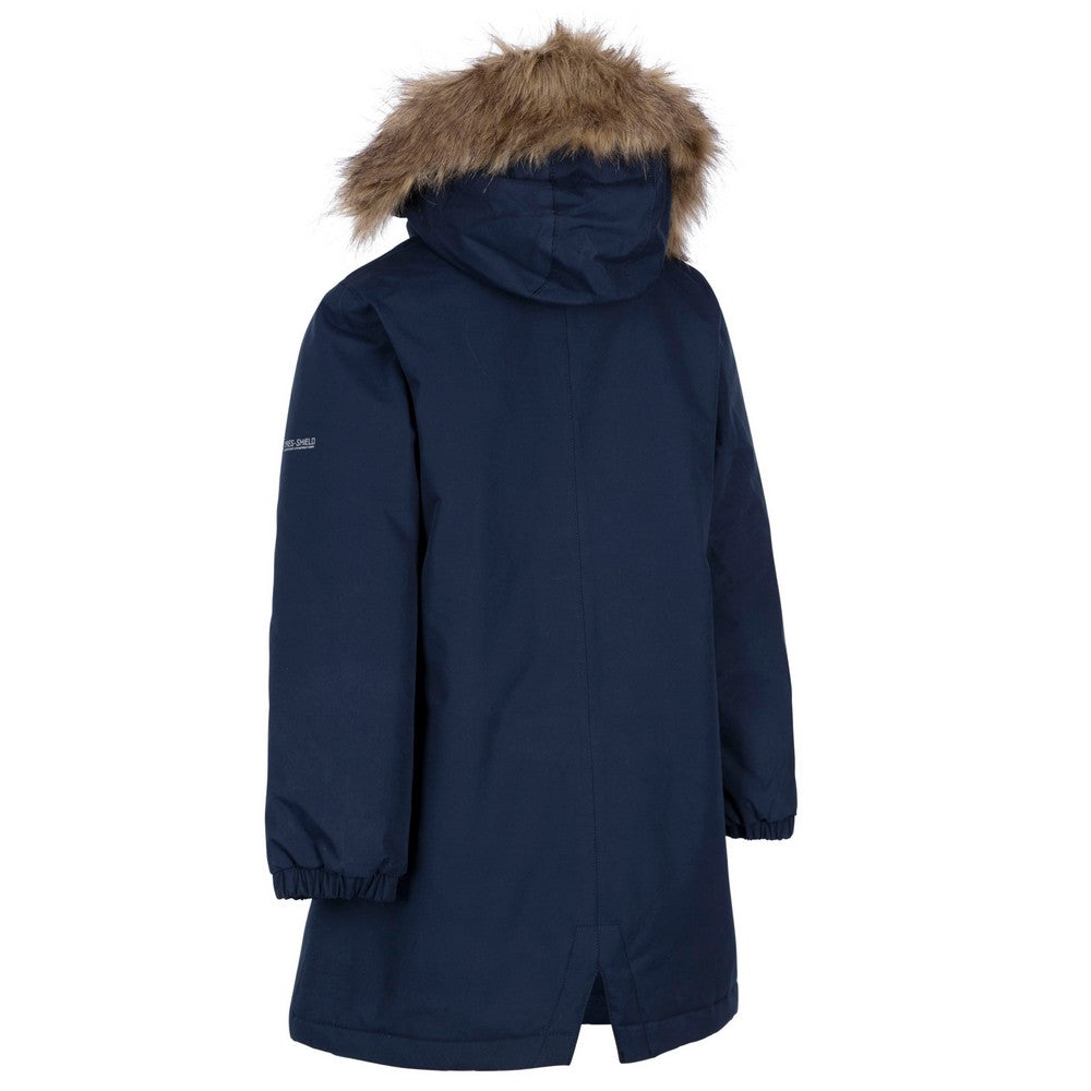 Navy - Back - Trespass Girls Astound TP50 Waterproof Jacket