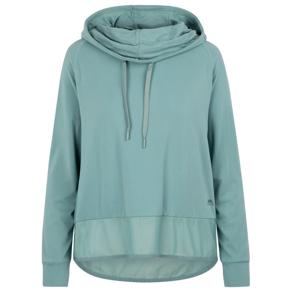 Teal Mist - Front - Trespass Womens-Ladies Immy Active Hoodie