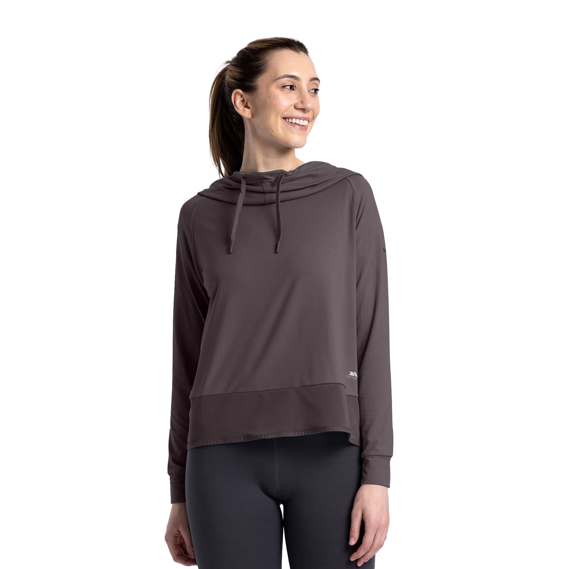 Dark Grey - Lifestyle - Trespass Womens-Ladies Immy Active Hoodie