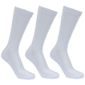 White - Front - Trespass Unisex Adult Sportsmen Ribbed Cuff Crew Socks (Pack of 3)