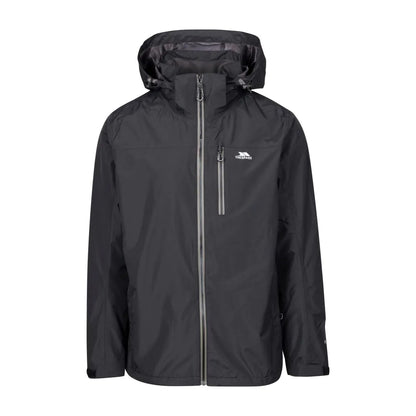 Black - Front - Trespass Mens Hinderclay TP75 Waterproof Jacket