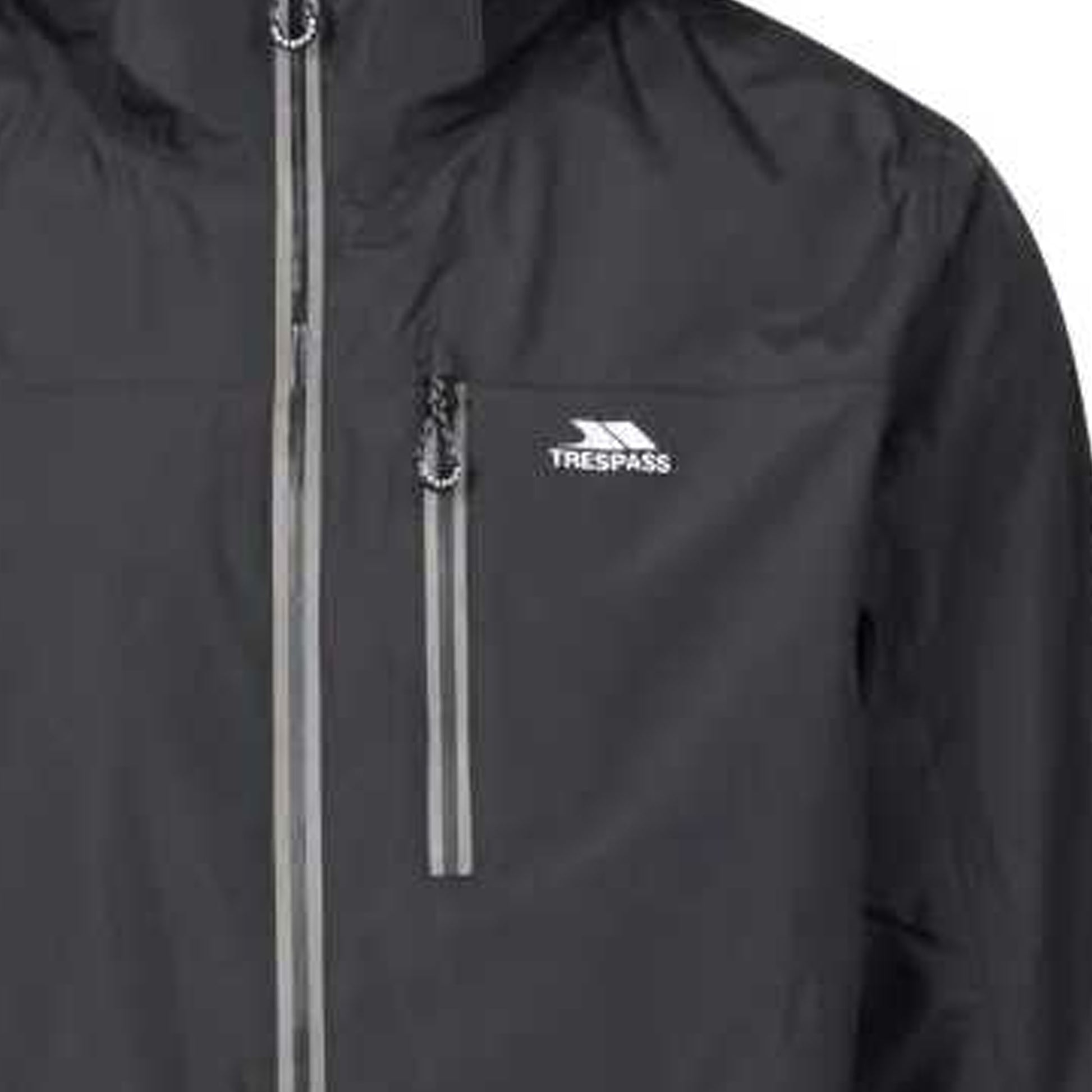 Black - Side - Trespass Mens Hinderclay TP75 Waterproof Jacket