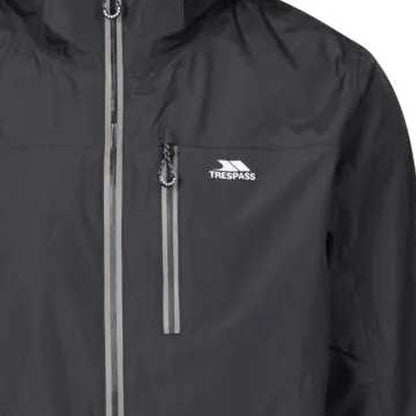Black - Side - Trespass Mens Hinderclay TP75 Waterproof Jacket