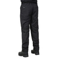 Black - Side - Trespass Mens Clifton Cargo Trousers