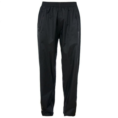 Black - Front - Trespass Womens-Ladies Qikpac TP75 Packaway Waterproof Trousers