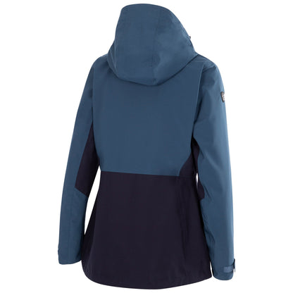 Navy - Side - Trespass Womens-Ladies Alfresco TP75 Waterproof Jacket