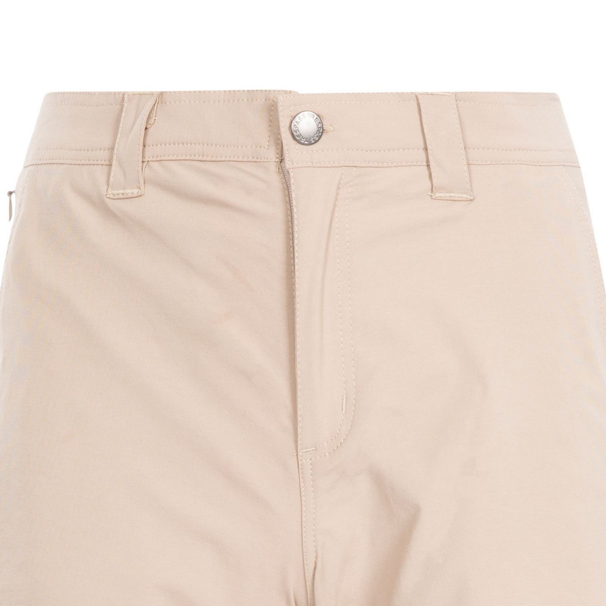 Oatmilk - Side - Trespass Mens Runnel Cargo Shorts