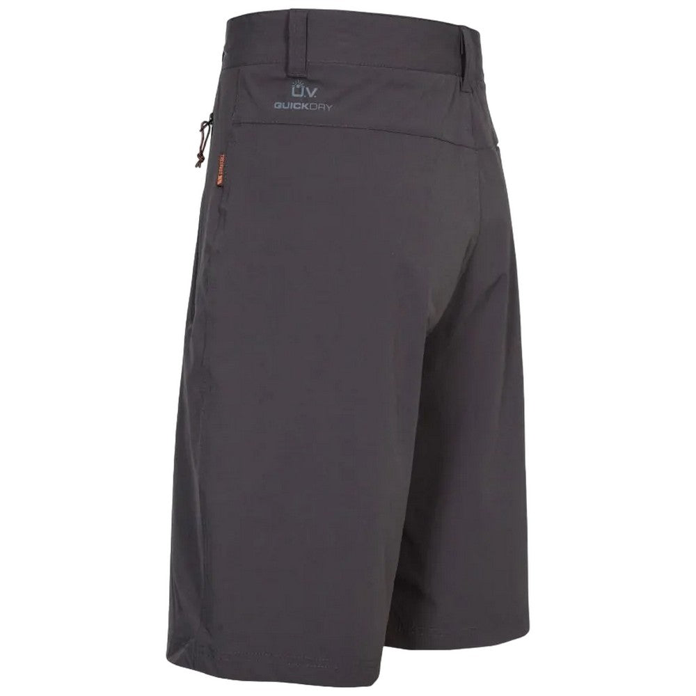 Peat - Back - Trespass Mens Runnel Cargo Shorts