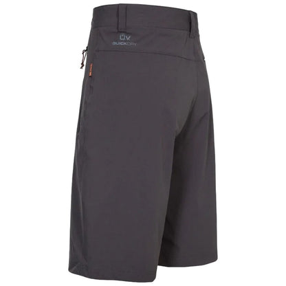 Peat - Back - Trespass Mens Runnel Cargo Shorts