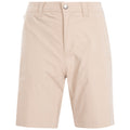 Oatmilk - Front - Trespass Mens Runnel Cargo Shorts