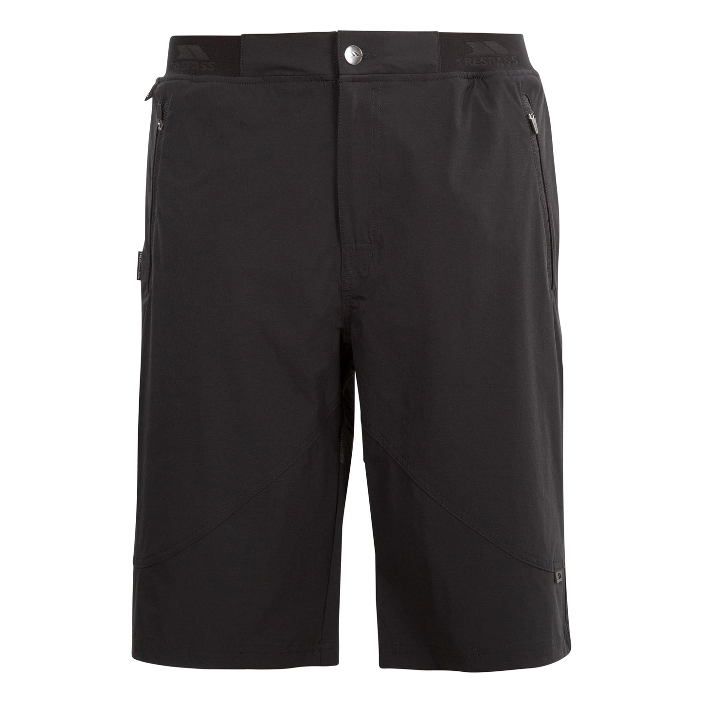 Black - Front - Trespass Mens Hainford Shorts