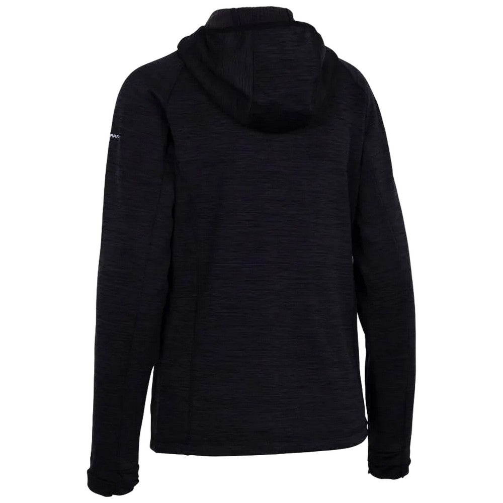Black - Back - Trespass Womens-Ladies Appeal Marl Hooded Fleece