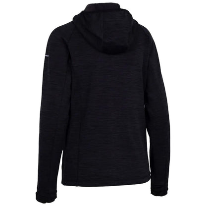 Black - Back - Trespass Womens-Ladies Appeal Marl Hooded Fleece