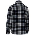 Black - Back - Trespass Mens Checkley Checked Microfleece Shirt