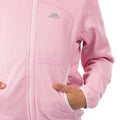 Pale Pink - Side - Trespass Childrens-Kids Wonderful Stripe Fleece Jacket
