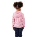 Pale Pink - Close up - Trespass Childrens-Kids Wonderful Stripe Fleece Jacket