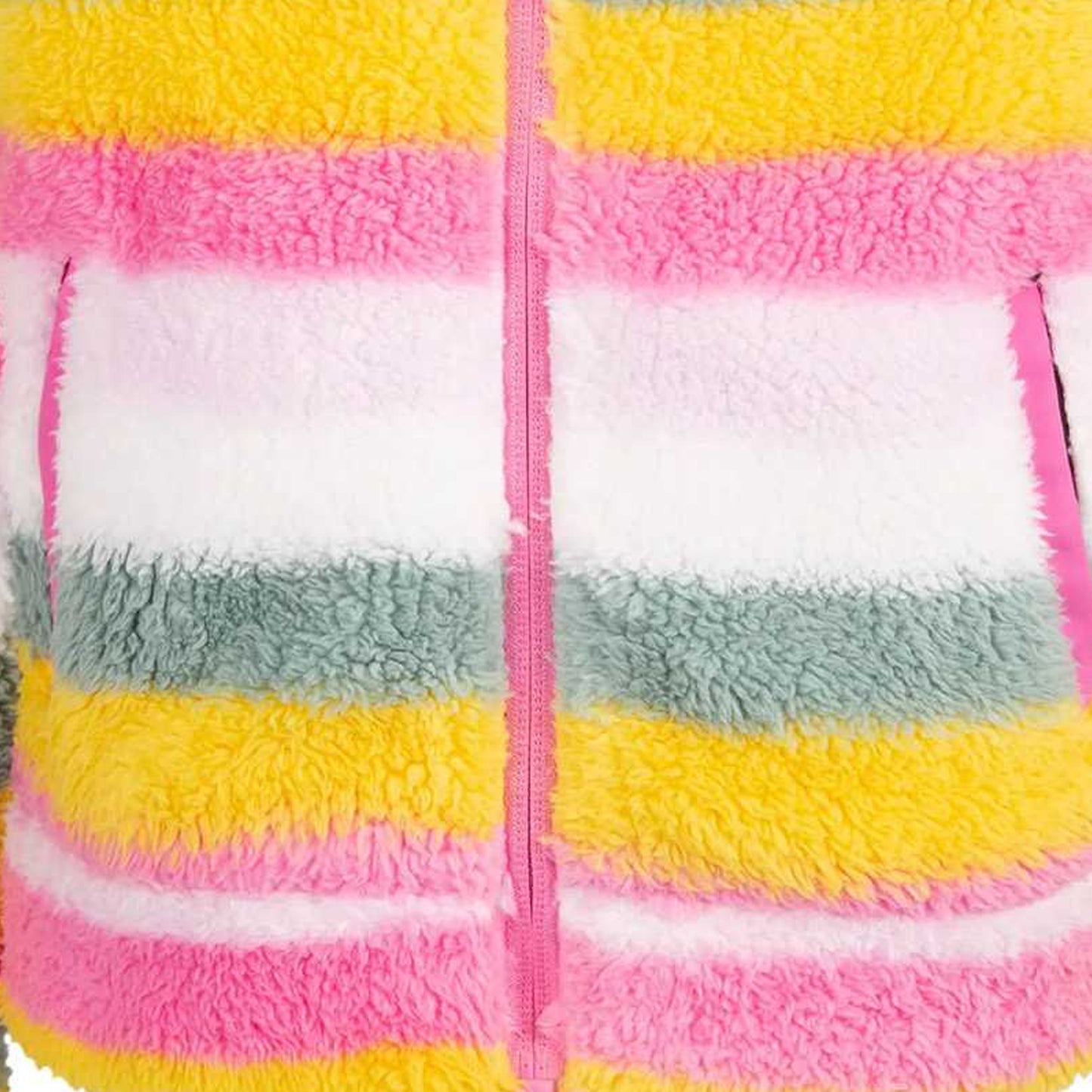 Pale Pink - Lifestyle - Trespass Childrens-Kids Wonderful Stripe Fleece Jacket
