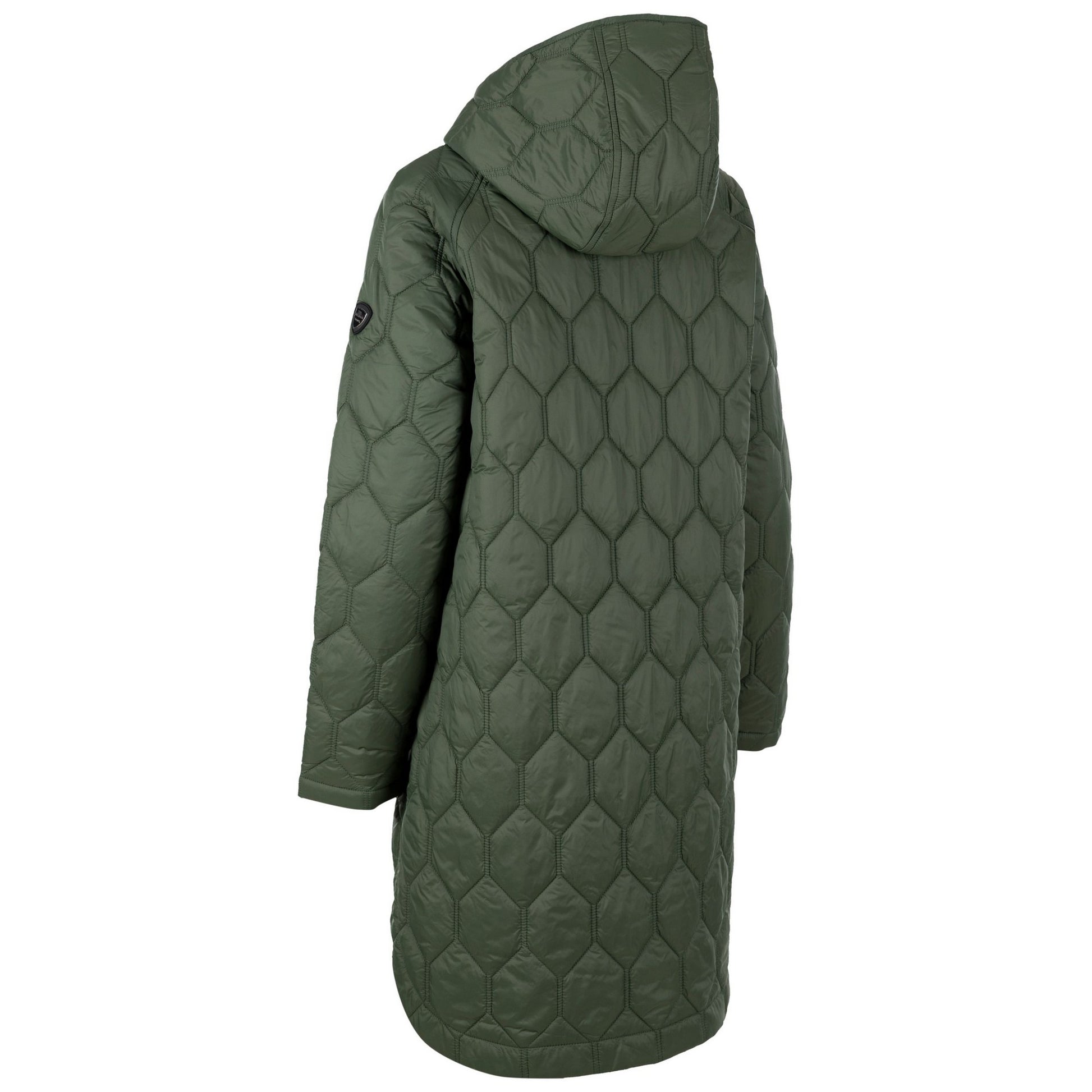 Moss - Back - Trespass Womens-Ladies Phase Padded Jacket