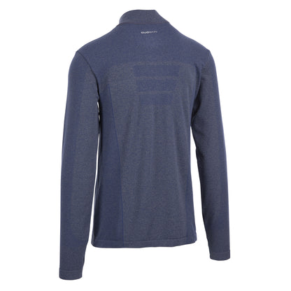 Navy Marl - Back - Trespass Mens Timson Seamless Active Top