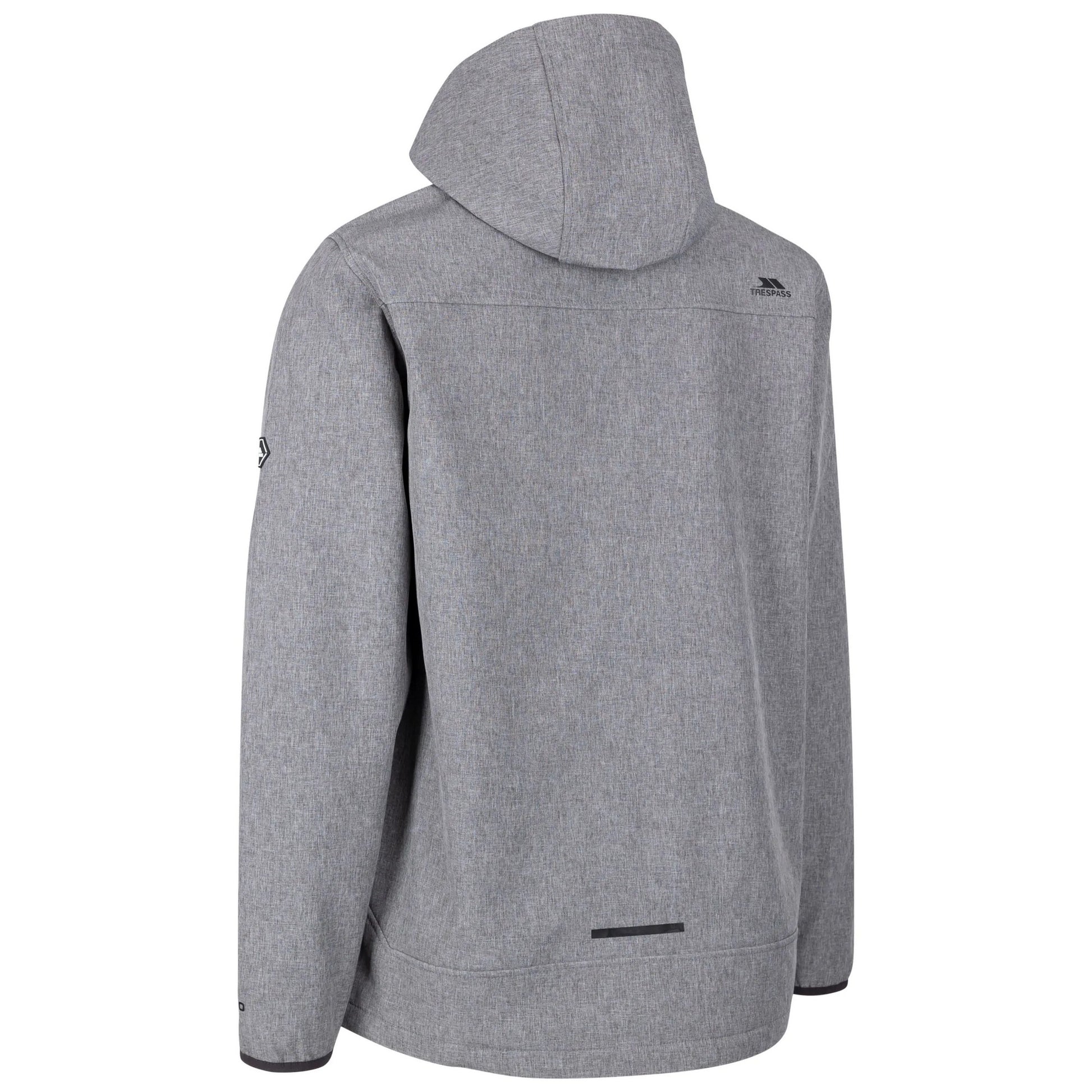 Black Marl - Back - Trespass Mens Anak Soft Shell Jacket