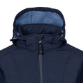 Navy Marl - Side - Trespass Mens Anak Soft Shell Jacket