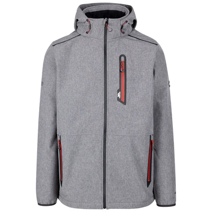 Black Marl - Front - Trespass Mens Anak Soft Shell Jacket