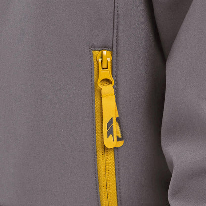 Storm Grey-Sulphur - Pack Shot - Trespass Childrens-Kids Faster Soft Shell Jacket