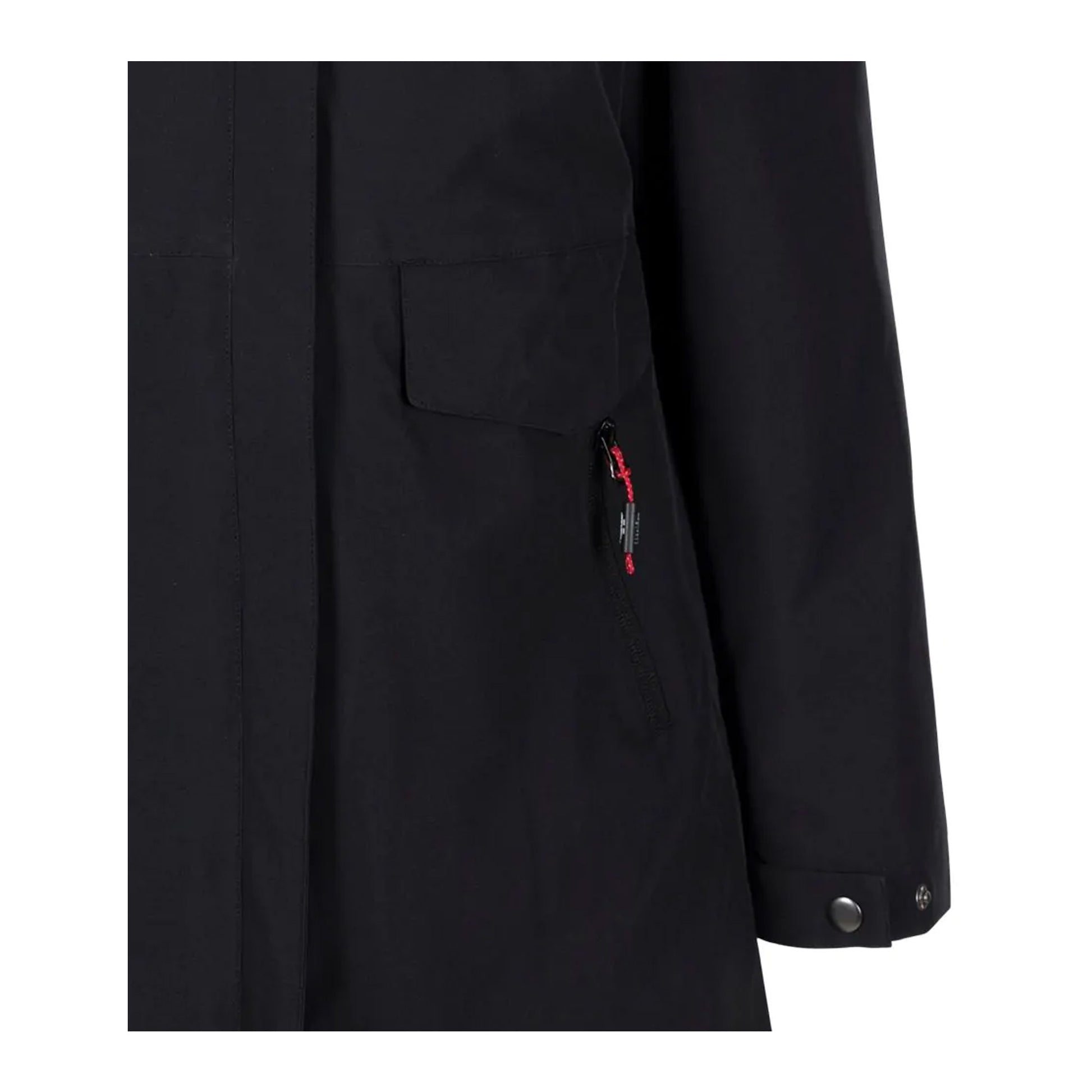 Black - Side - Trespass Womens-Ladies Modesty TP75 Waterproof Jacket