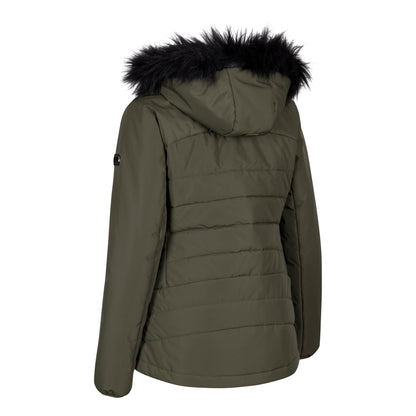 Dark Vine - Back - Trespass Womens-Ladies Translate Padded Jacket