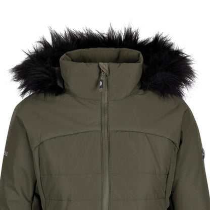 Dark Vine - Side - Trespass Womens-Ladies Translate Padded Jacket