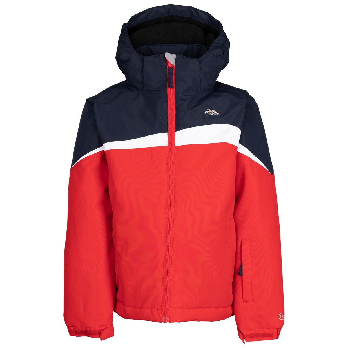 Red - Front - Trespass Childrens-Kids Clearlee Ski Jacket