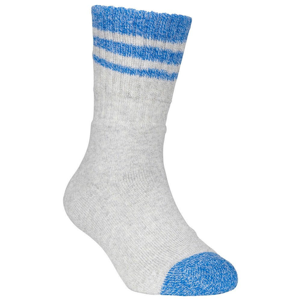 Grey Marl - Front - Trespass Childrens-Kids Vic Anti-Blister Boot Socks